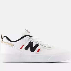 New Balance Kids' White and Black Sneakers